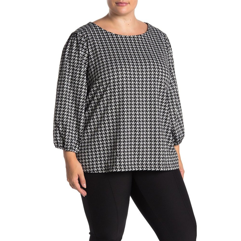 NWT Nordstrom Everleigh Balloon Sleeve Printed Top
